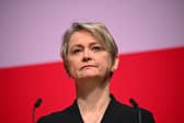 Home Secretary Yvette Cooper during her conference speech Picture: Leon Neal/Getty Images