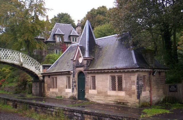 Cromford Railway Station in Derbyshire.