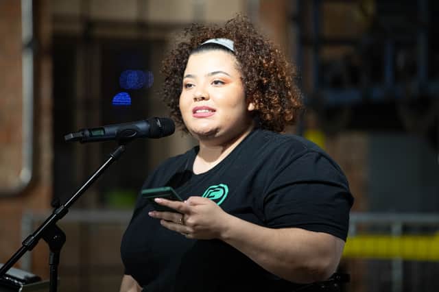 Derby Poetry Festival has been working hard since 2017 to curate an engaged creative community. Pictured is the festival's co-director Aoife O Connor