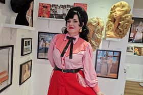 Sarah Wood is founder of Necia Hairstyling who has launched a fashion exhibition at Dubrek Studios, Derby. The talented creative classes Dita Von Teese and Dolly Parton among her clients.