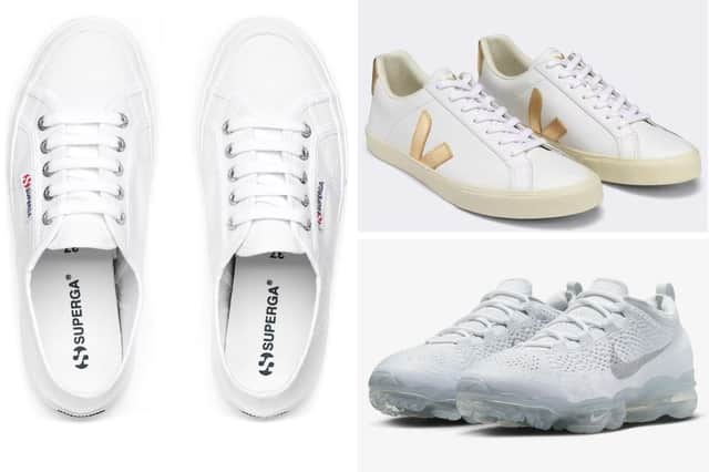 Clockwise from left: Superga 2750 Cotu Classic, Veja Esplar and Nike Air VaporMax Flyknit