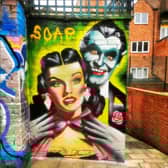 Darrell Liam Wynne is graffiti artist Soapspray90. His latest artwork can be seen seconds away from the Angel Microbrewery in Nottingham.