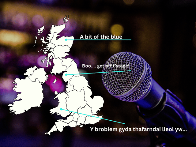Ticketmaster's State of Play report had some interesting facts about what type of humour works well in different areas of the United Kingdom.