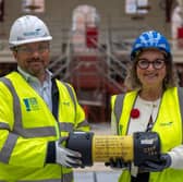 A new time capsule has been planted at Derby Market Hall