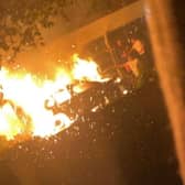 Scott and Georgina Bayliss’ £50k electric Mercedes burst into flames on their driveway.