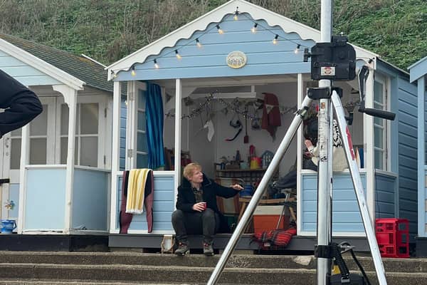 Ed Sheeran filming in Southwold on Tuesday, November 5