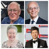 John Cooper, Olivia Dean, Professor Philip Lord Norton of Louth and Steven Thai will receive an honorary degree at the Graduation Awards Ceremonies this year. [JC top left, PN top right, OD bottom left, ST bottom right]