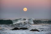 The supermoon, called Beaver Moon, rises in the UK at around 3.30pm GMT.
