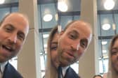 Prince William gives Ulster student ideal excuse for being late.