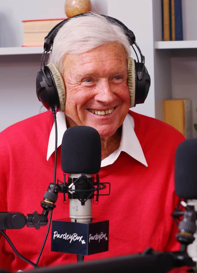 Broadcaster David Hamilton. 86, leads each podcast episode