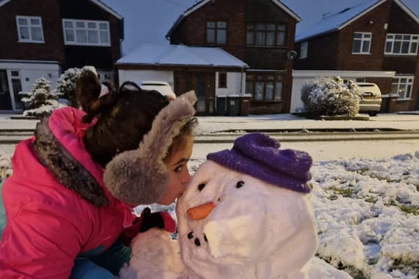 Little ones across the Midlands have made the most of the snowfall!