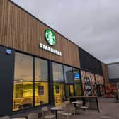 A new Starbucks shop has opened while work starts on a new Nando's at a Derby retail park.
