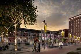An artist's impression of what the Assembly Rooms site would look like after redevelopment