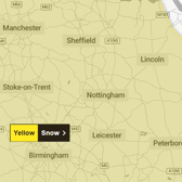 The yellow warning is in place between 12pm on Saturday, January 4 and 9am on Monday, January 6