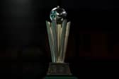 The PDC World Darts Championship trophy