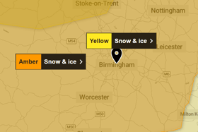 Amber weather warnings are in place across Derbyshire