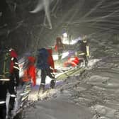 Stranded walkers are rescued from Cairngorms blizzard.