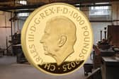 The £1,000 coin is made from solid fine gold