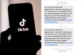 TikTok scam message to watch out for in 2025. 