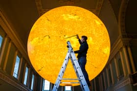 Luke Jerram's sun sculpture Helios is touring the UK, coming to Derbyshire's Kedleston Hall in autumn 2025. [Photo released January 10 2025]