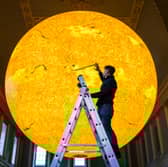 Luke Jerram's sun sculpture Helios is set to tour the UK. It starts at Bath Assembly Rooms and will make its way across the UK including Derbyshire's Kedleston Hall. [Photo released January 10 2025]