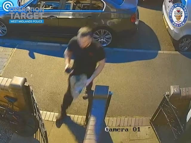 This is the moment an armed criminal's own CCTV system filmed him taking part in a gun deal before the same cameras filmed firearms officers raiding his house less than an hour later. 