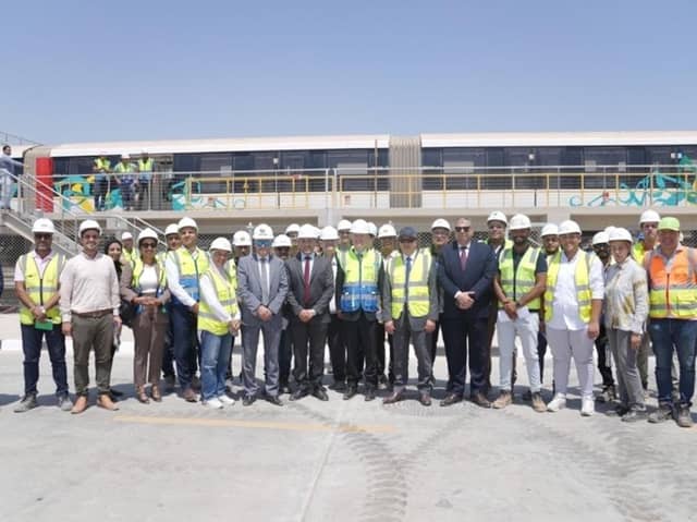 A site tour by His Majesty’s Ambassador to the Arab Republic of Egypt, Gareth Bayley OBE took place at Alstom Derby