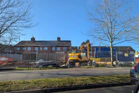 Work has started on building new homes at the Drewry Lane Car Park in Derby