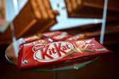 KitKat launches three ‘game-changing’ new bars, are they available? A pack of chocolate-covered wafer biscuit bar KitKat brand is displayed in the showroom of Swiss food giant's Nestle on October 20, 2016 in Vevey. Photo: AFP via Getty Images