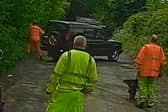 Land Rover driver rams workman after ignoring road closure