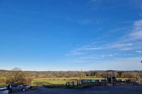Top places to enjoy the great outdoors and top up your tan this weekend includes Croots Farm where views stretch for miles across rolling Derbyshire countryside.