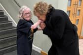 Rod Stewart dances with superfan during surprise hospital visit 