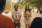 Walton Goggins and Aimee Lou Wood in The White Lotus season three