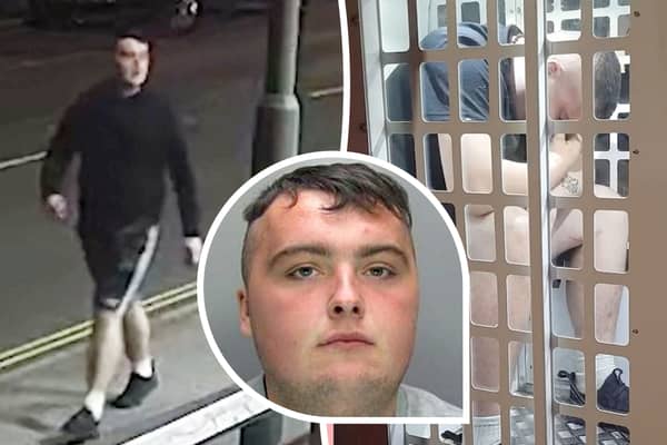 Video shows terrifying moment sex offender follows woman after night out before attempted rape