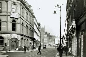 Our photo gallery shows an intriguing slice of Derby history. Here is Derby Cornmarket looking towards Market Place in 1924. The old Barclay's bank on the corner is in the process of being taken over by UK Management College Ltd