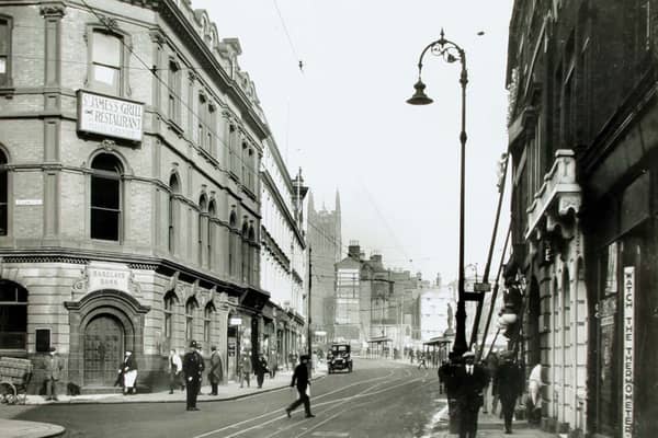 Our photo gallery shows an intriguing slice of Derby history. Here is Derby Cornmarket looking towards Market Place in 1924. The old Barclay's bank on the corner is in the process of being taken over by UK Management College Ltd