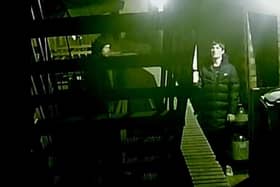 Officers have been following several lines of investigation and have now released CCTV of two men they would like to speak to in relation to the incident