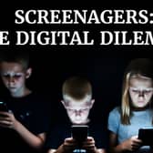 Photo of children with smartphones