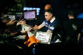 Gerwyn Price during the 2025 Premier League darts