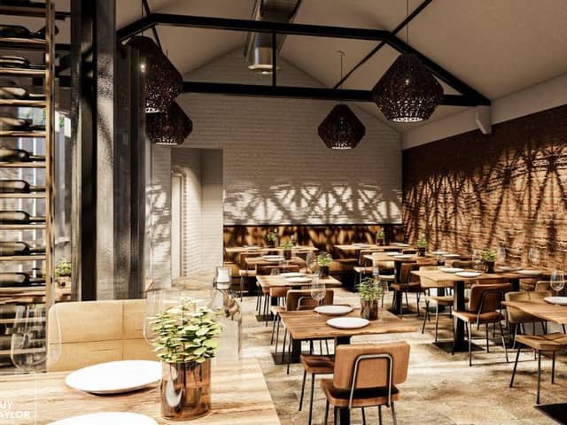 How the new restaurant could look inside in a few months time. 