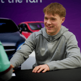 Liam Thompson, midfielder for Derby County attended a meet-and-greet at Derby cinch superstore, the biggest cinch branch in the UK