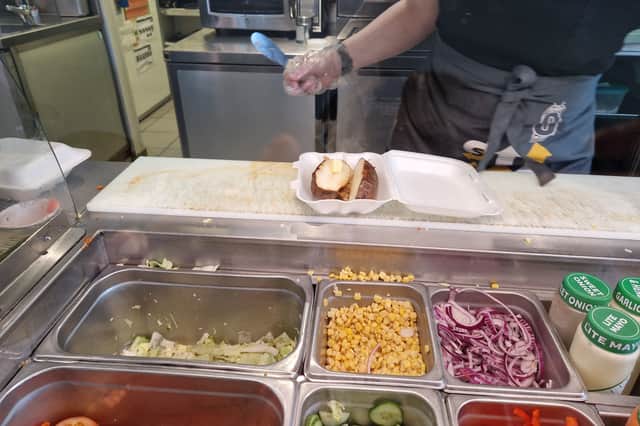 Subway jacket potato is basically a blank canvas for you to get really creative, with a choice of numerous toppings available