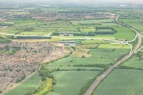 The proposed new A50 junction and link road at Sinfin