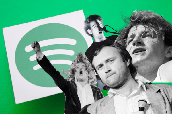Who from the pantheon of 1980s acts are still dominating streaming services in 2025?