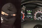 Burglars film themselves breaking into properties and speeding in cars they stole.