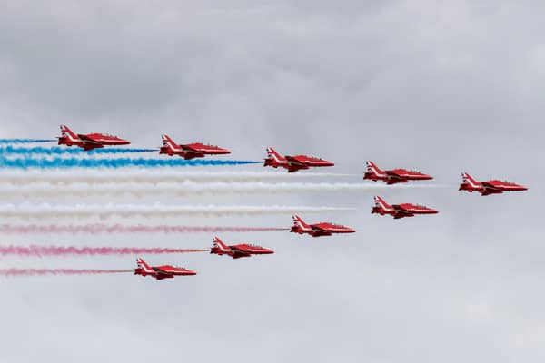 The Red Arrows are set to complete a practice display over Lincolnshire on March 14