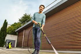 Clearing grime off paving slabs can be a therapeutic spring chore - if you've got a decent pressure washer