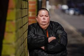 Britain's first female “bouncer” Delia El-Hosayny from Derbyshire.