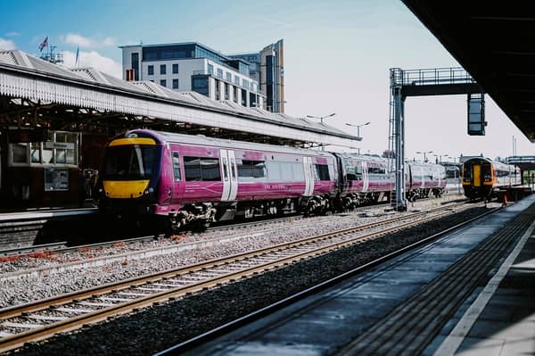 A new travel deal from East Midlands Railway offers tickets from £2.60 between Worksop and Nottingham.  
[Pictured is a EMR Fleet Regional - Class 170 train sitting on platform at Nottingham Station]