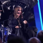 Ozzy Osbourne speaks onstage during the 2024 Rock & Roll Hall of Fame Induction Ceremony at Rocket Mortgage Fieldhouse on October 19, 2024 in Cleveland, Ohio.